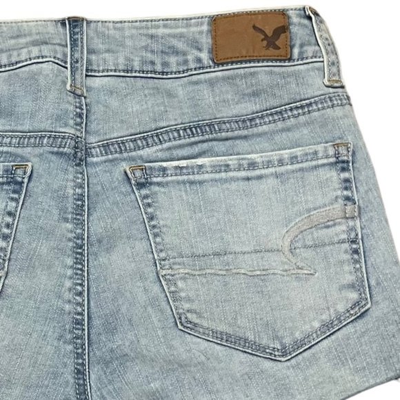 American Eagle Super Stretch Rose Embroidered Hi-Rise Shortie - Picture 6 of 10